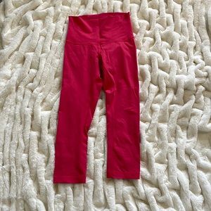 Hot pink Lululemon yoga pants
